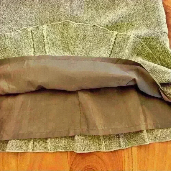 Ann Taylor Earthy Minimalist Corpcore Academic Work Career Wear Mini Skirt. - Picture 5 of 11